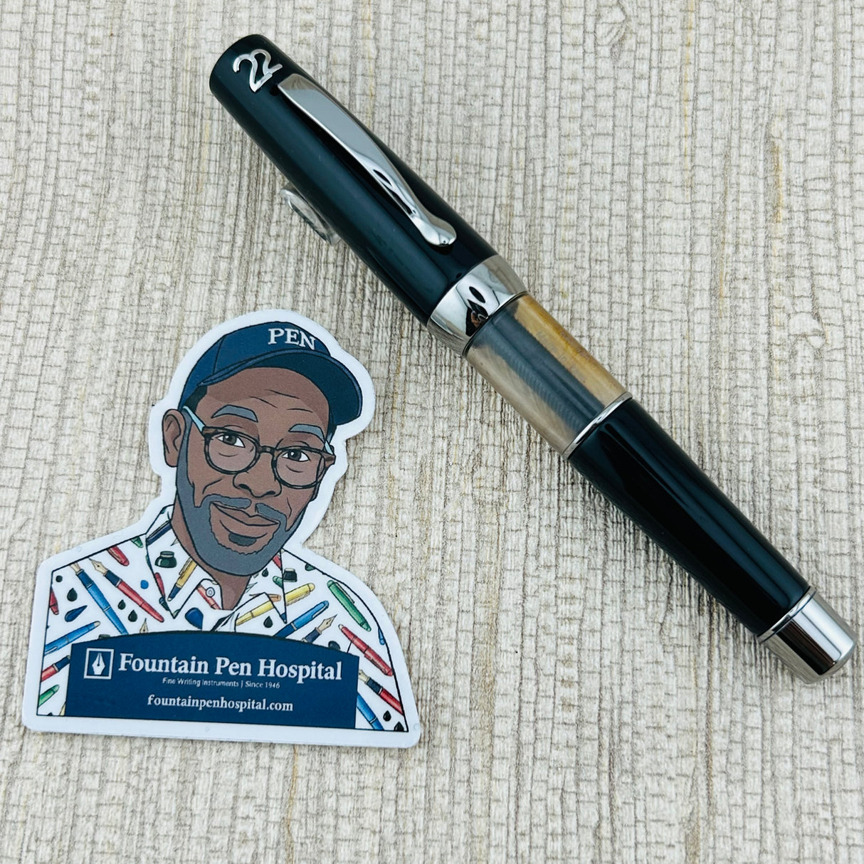 Stipula Ventidue 22  Black #030/351 - Fountain Pen