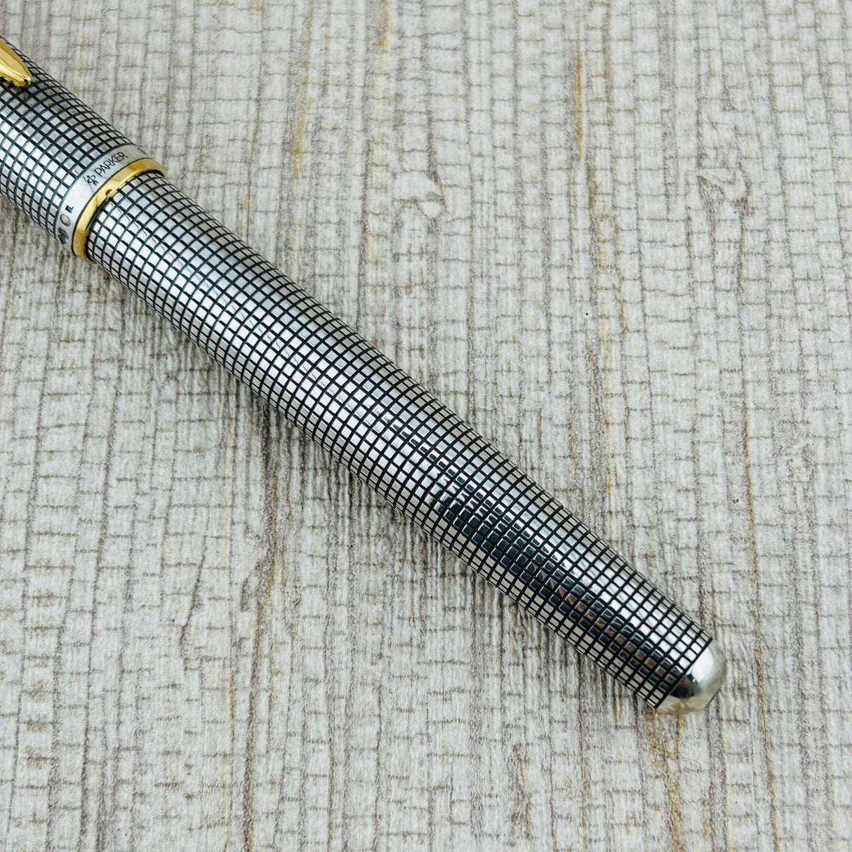 Parker Sonnet Sterling Silver Cisele Cross Hatch - Fountain Pen