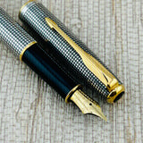 Parker Sonnet Sterling Silver Cisele Cross Hatch - Fountain Pen