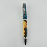 No Name Ball Pen superb wood color Blue and Cream - Ball pen