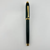 Cross Townsend Dark Green Gold trim and clip  - Roller Ball