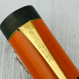 Parker Duofold Senior Big Red Orange Permanite - Fountain Pen