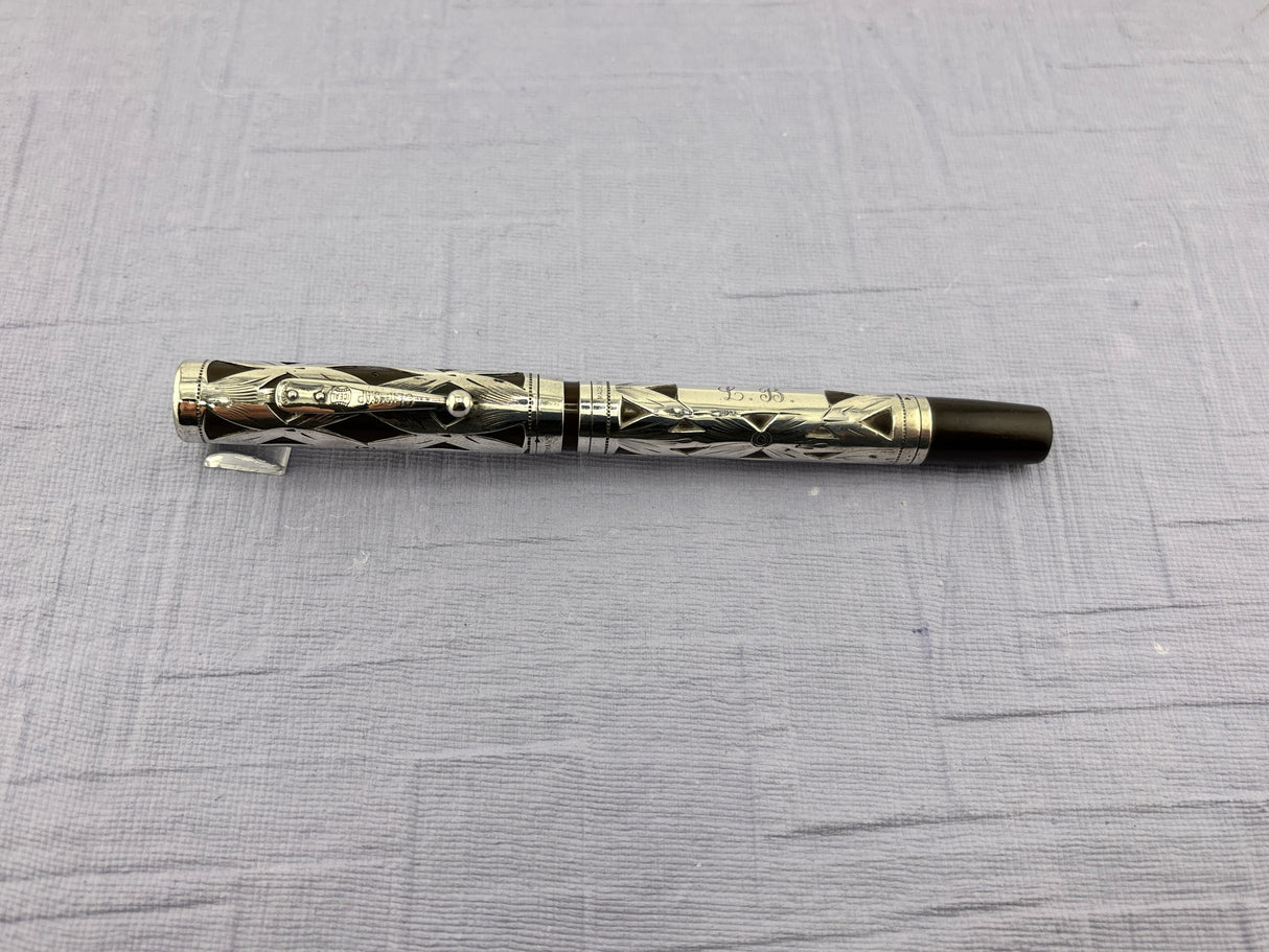 Waterman 452 Sterling Silver Overlays - Fountain Pen circa 1920