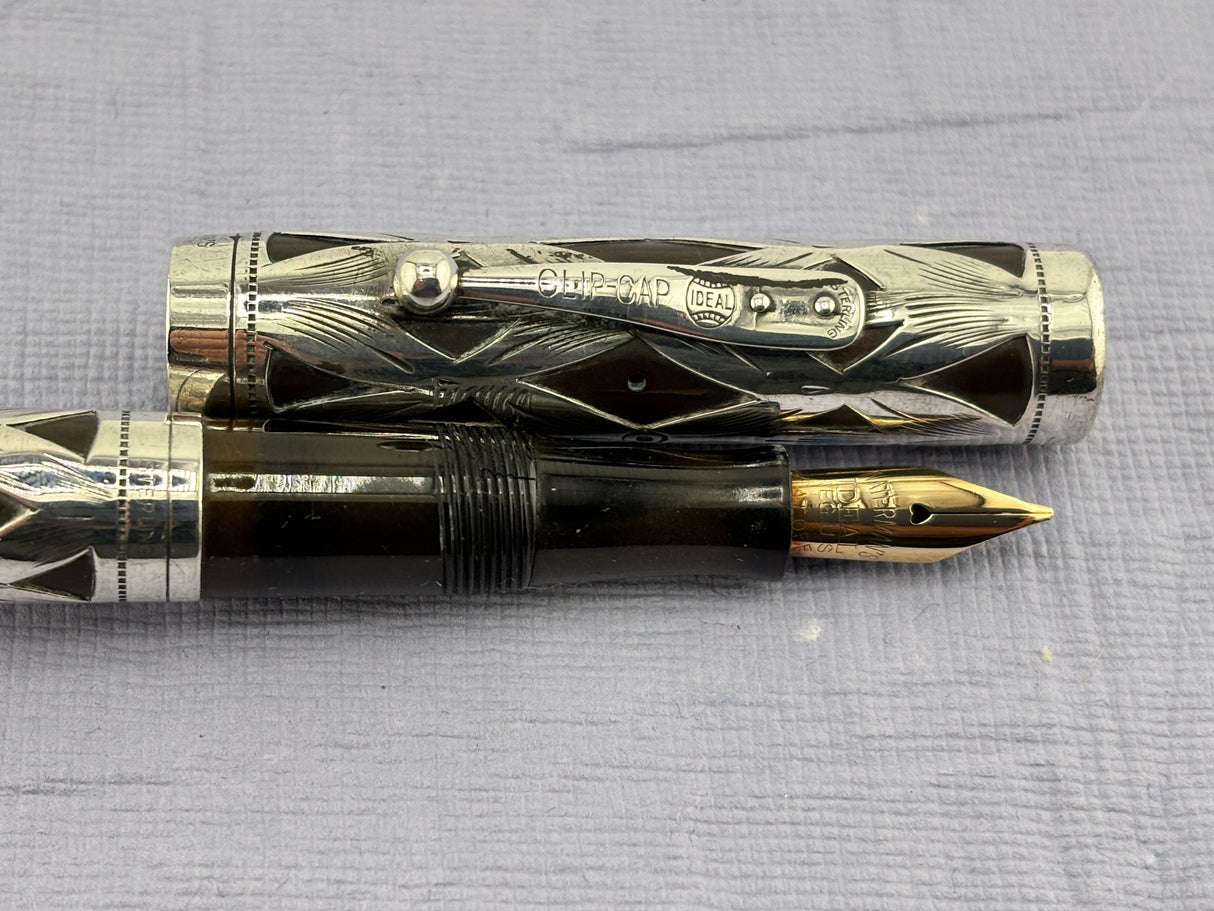 Waterman 452 Sterling Silver Overlays - Fountain Pen circa 1920