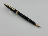 Montblanc Classique #144 Black Resin Fountain Pen  - Medium  14kt Gold Nib