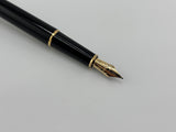 Montblanc Classique #144 Black Resin Fountain Pen  - Medium  14kt Gold Nib