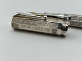 Montegrappa Reminiscence 80th Anniversary (1912 – 1992) Limited Edition Sterling Silver Fountain Pen - Fine 18kt Gold  Nib