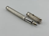 Montegrappa Reminiscence 80th Anniversary (1912 – 1992) Limited Edition Sterling Silver Fountain Pen - Fine 18kt Gold  Nib