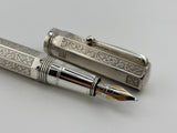 Montegrappa Reminiscence 80th Anniversary (1912 – 1992) Limited Edition Sterling Silver Fountain Pen - Fine 18kt Gold  Nib