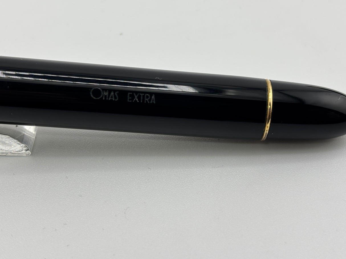 OMAS Largest Ogiva "Extra" Black  Fountain Pen - Medium 18kt Gold Nib