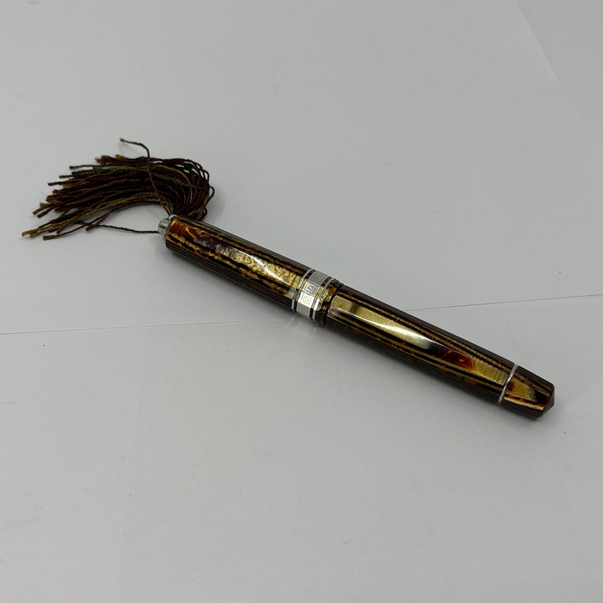 OMAS Princess Paragon Extra Arco Bronze Celluloid Fountain Pen - Extra Fine 18kt Gold Nib