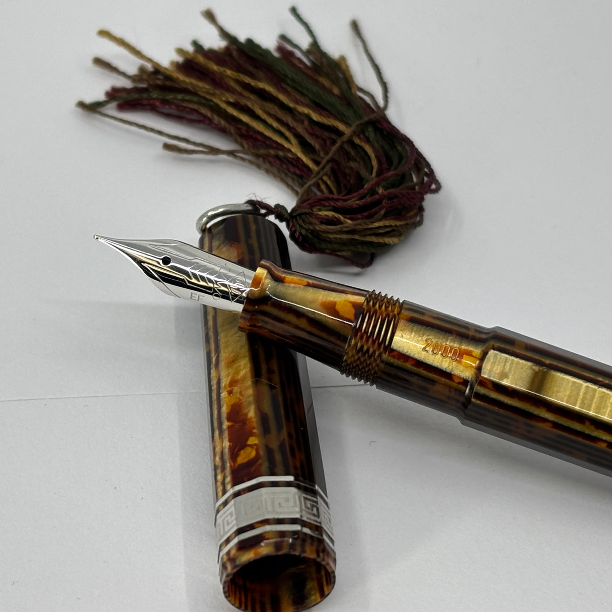 OMAS Princess Paragon Extra Arco Bronze Celluloid Fountain Pen - Extra Fine 18kt Gold Nib