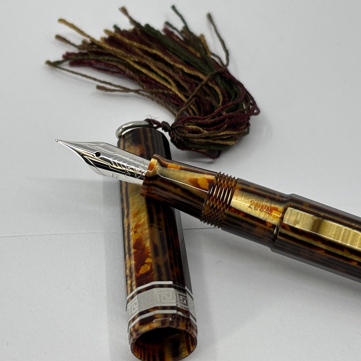 OMAS Princess Paragon Extra Arco Bronze Celluloid Fountain Pen - Extra Fine 18kt Gold Nib