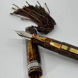 OMAS Princess Paragon Extra Arco Bronze Celluloid Fountain Pen - Extra Fine 18kt Gold Nib