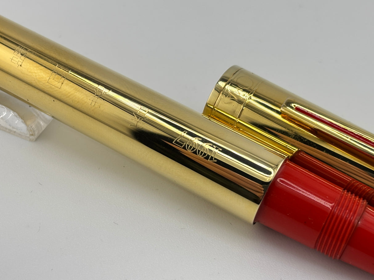 OMAS 1997 Hong Kong Return to The Motherland Gold-Plated Non-Limited Special Edition Fountain Pen - Broad 18kt Gold Nib