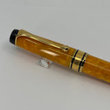 Aurora Optima Marbled Orange Sole Limited Edition Fountain Pen - Flexible Extra Fine 18kt Gold Nib