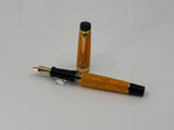 Aurora Optima Marbled Orange Sole Limited Edition Fountain Pen - Flexible Extra Fine 18kt Gold Nib