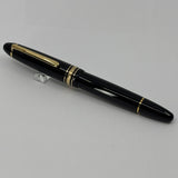 Montblanc #146 Black Resin LeGrand Meisterstuck Fountain Pen  - Fine 18kt Gold Nib (Generally Sold with 14kt Nib)