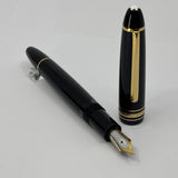 Montblanc #146 Black Resin LeGrand Meisterstuck Fountain Pen  - Fine 18kt Gold Nib (Generally Sold with 14kt Nib)