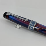 Aurora Optima "America" Limited Edition Fountain Pen - ITALIC Broad Semi-Flex 14kt Gold Nib