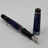 Aurora Optima "America" Limited Edition Fountain Pen - ITALIC Broad Semi-Flex 14kt Gold Nib