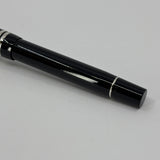 Parker Duofold International (Standard Size) Black Fountain Pen  - Broad 18kt Gold Nib