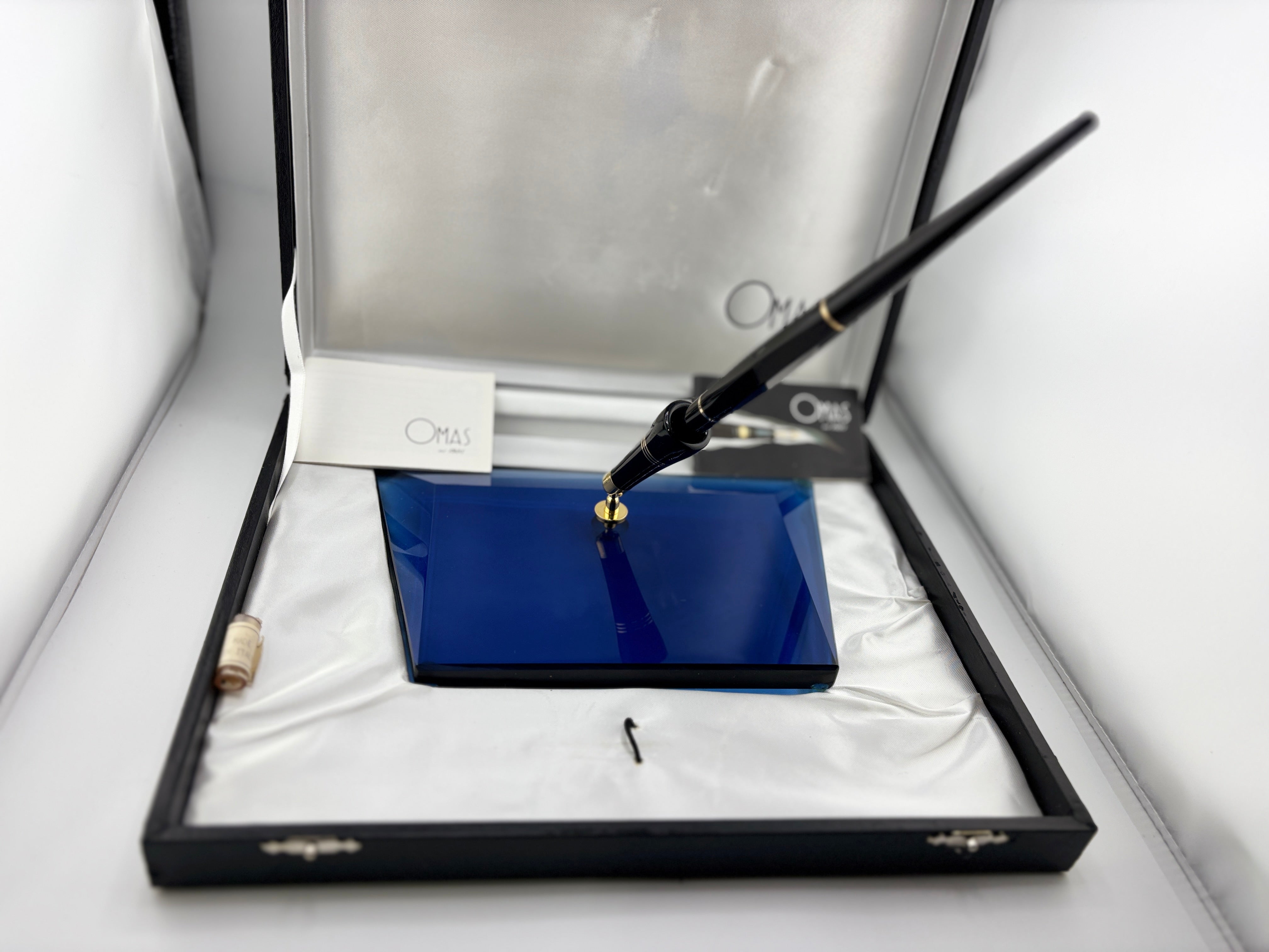 Omas Signum Desk Pen - Superb Flex - Blue Base - Wonderful !! 100