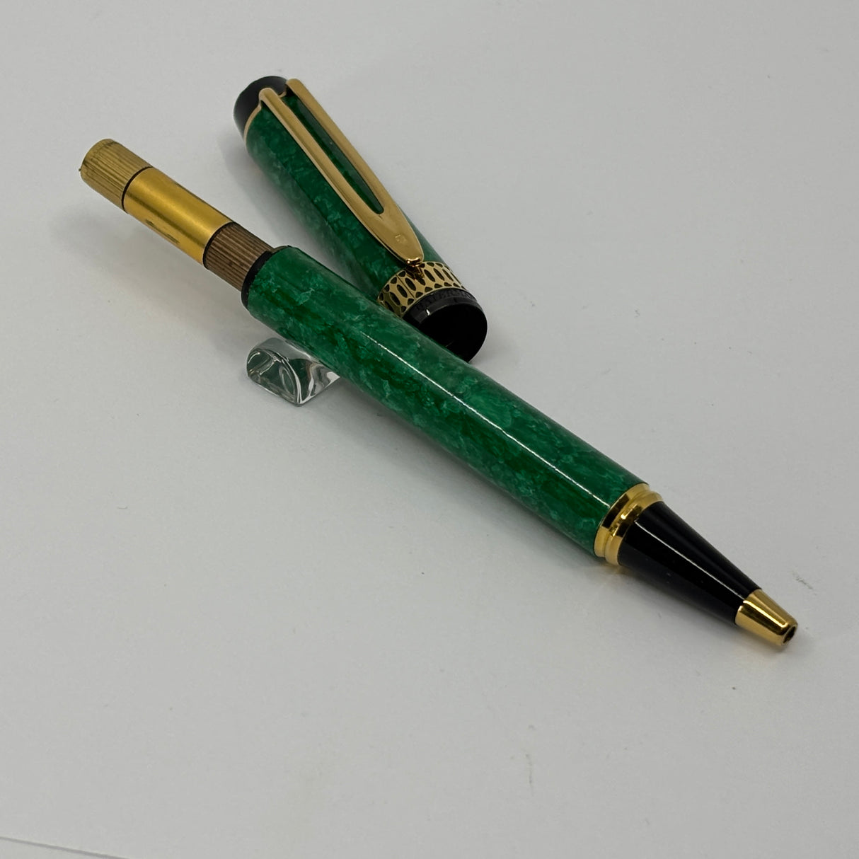 Waterman Patrician Green Marble Ballpoint Pen