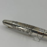 Pilot Sterling Silver Dragon Fountain Pen - Medium 18kt Gold Nib