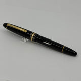 Montblanc #146 Black Resin LeGrand Meisterstuck Fountain Pen  - Medium 18kt Gold Nib (Generally Sold with 14kt Nib)