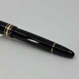 Montblanc #146 Black Resin LeGrand Meisterstuck Fountain Pen  - Medium 18kt Gold Nib (Generally Sold with 14kt Nib)