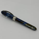 Visconti (First Generation) Van Gogh Blue Ocean Swirl Midi Fountain Pen- Medium Stainless Steel Nib