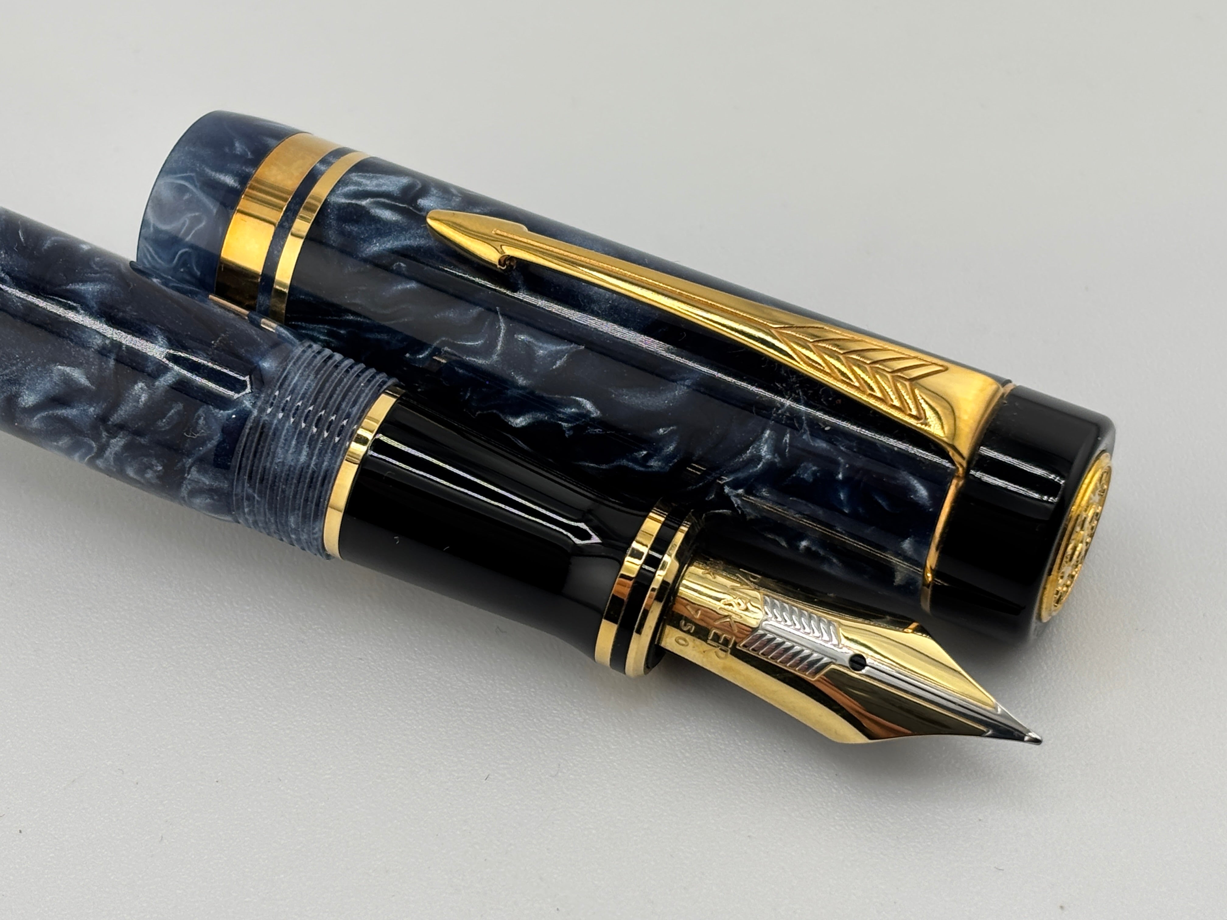 Parker Duofold Blue Marble 1888-1988 Centennial Collector Edition
