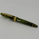 Sailor 1911 Large Kagero Green Transparent Fountain Pen  - Broad 21kt Gold Nib