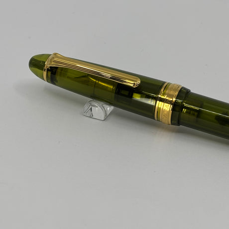 Sailor 1911 Large Kagero Green Transparent Fountain Pen  - Broad 21kt Gold Nib