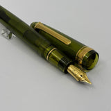 Sailor 1911 Large Kagero Green Transparent Fountain Pen  - Broad 21kt Gold Nib