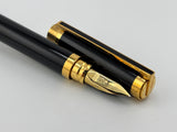 S.T. Dupont Black Laque de Chine Classique Fountain Pen  - Fine 18kt Gold Nib