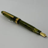 Sailor 1911 Large Kagero Green Transparent Fountain Pen  - Broad 21kt Gold Nib