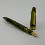 Sailor 1911 Large Kagero Green Transparent Fountain Pen  - Broad 21kt Gold Nib