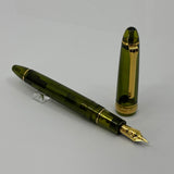 Sailor 1911 Large Kagero Green Transparent Fountain Pen  - Broad 21kt Gold Nib