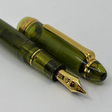 Sailor 1911 Large Kagero Green Transparent Fountain Pen  - Broad 21kt Gold Nib