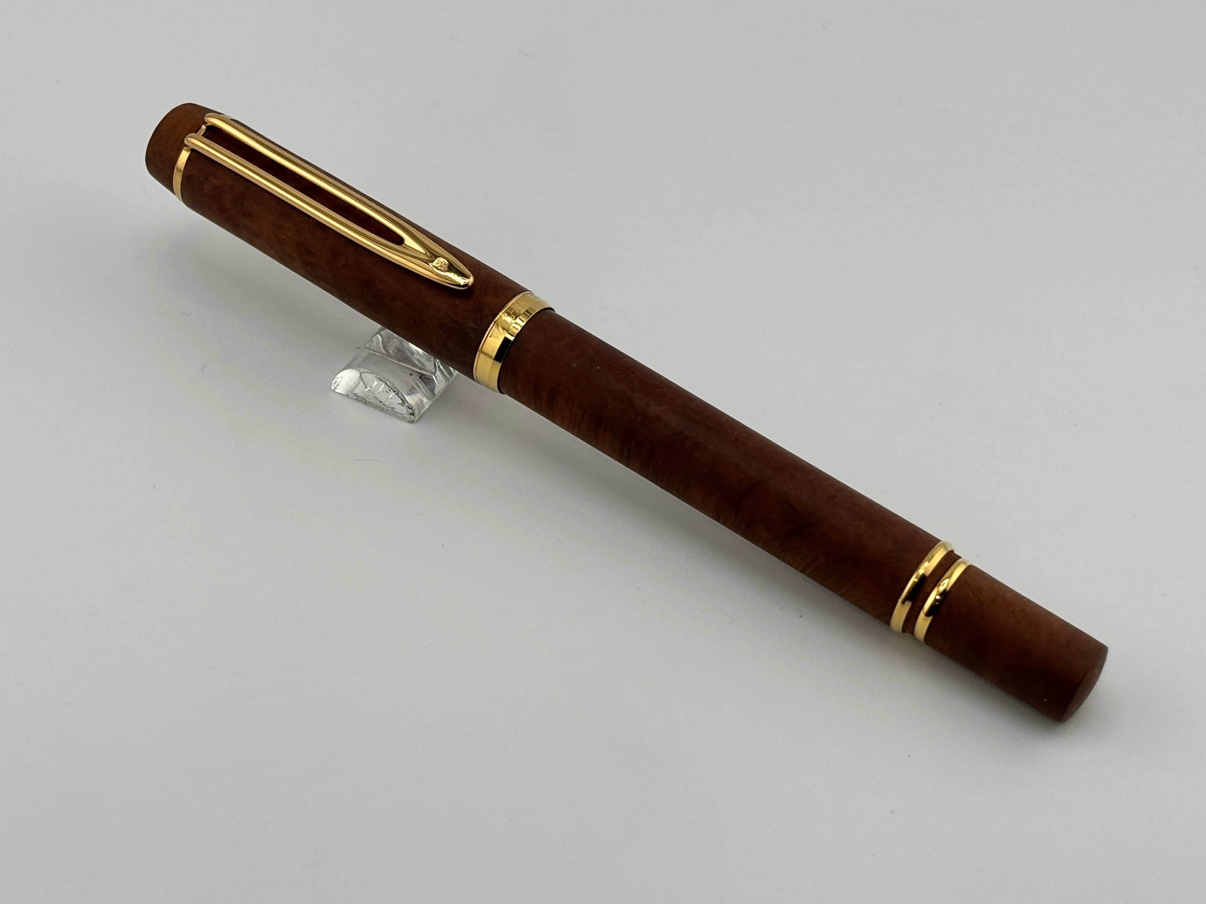 WATERMAN LE・MAN 100 万年筆　字幅F程度 Waterman Le Man 100 Briarwood Fontainbleu Fountain Pen - Medium