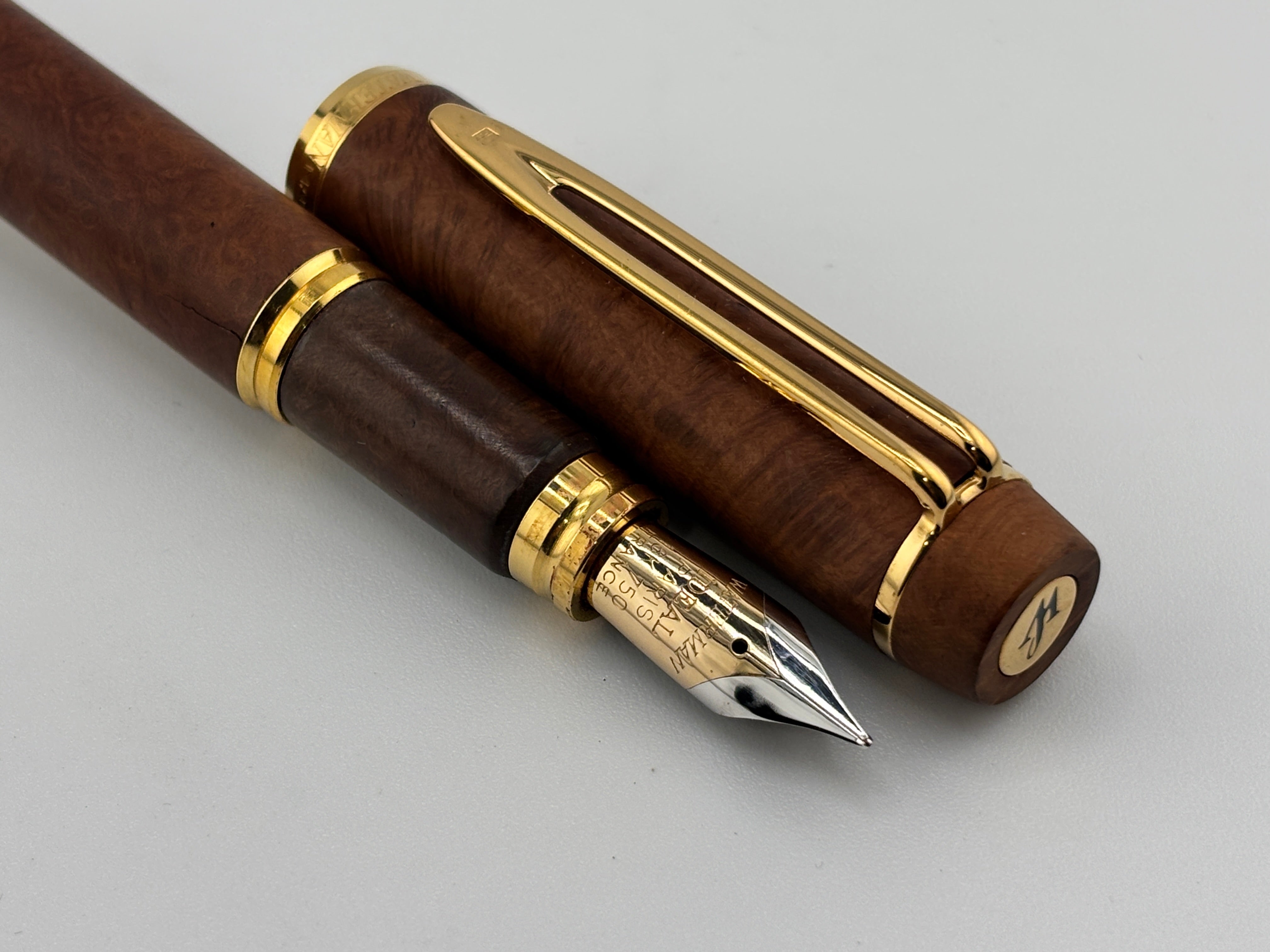 Waterman Le Man 100 Briarwood Fontainbleu Fountain Pen - Medium