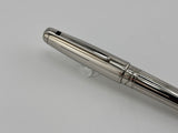 ST Dupont Orpheo Full Size Palladium Plated Fountain Pen - Medium 18kt Gold Nib