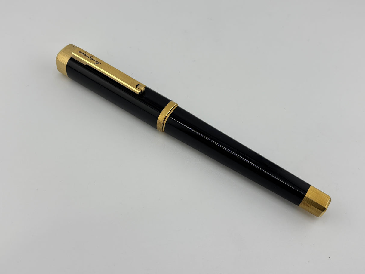 Montegrappa Quattro Zero Elegant Black 4-Sided Rollerball with Rounded Corners