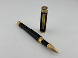 Montegrappa Quattro Zero Elegant Black 4-Sided Rollerball with Rounded Corners