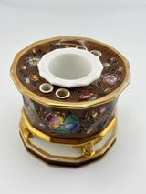 Inkwell Vintage circa 1880 excellent condition -  Hand painted