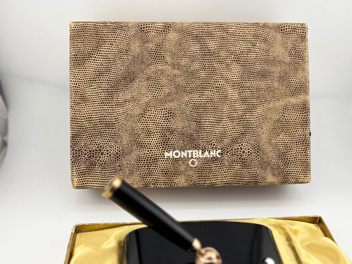 Montblanc Desk Pen Black  complete box and paper - Wonderful !!