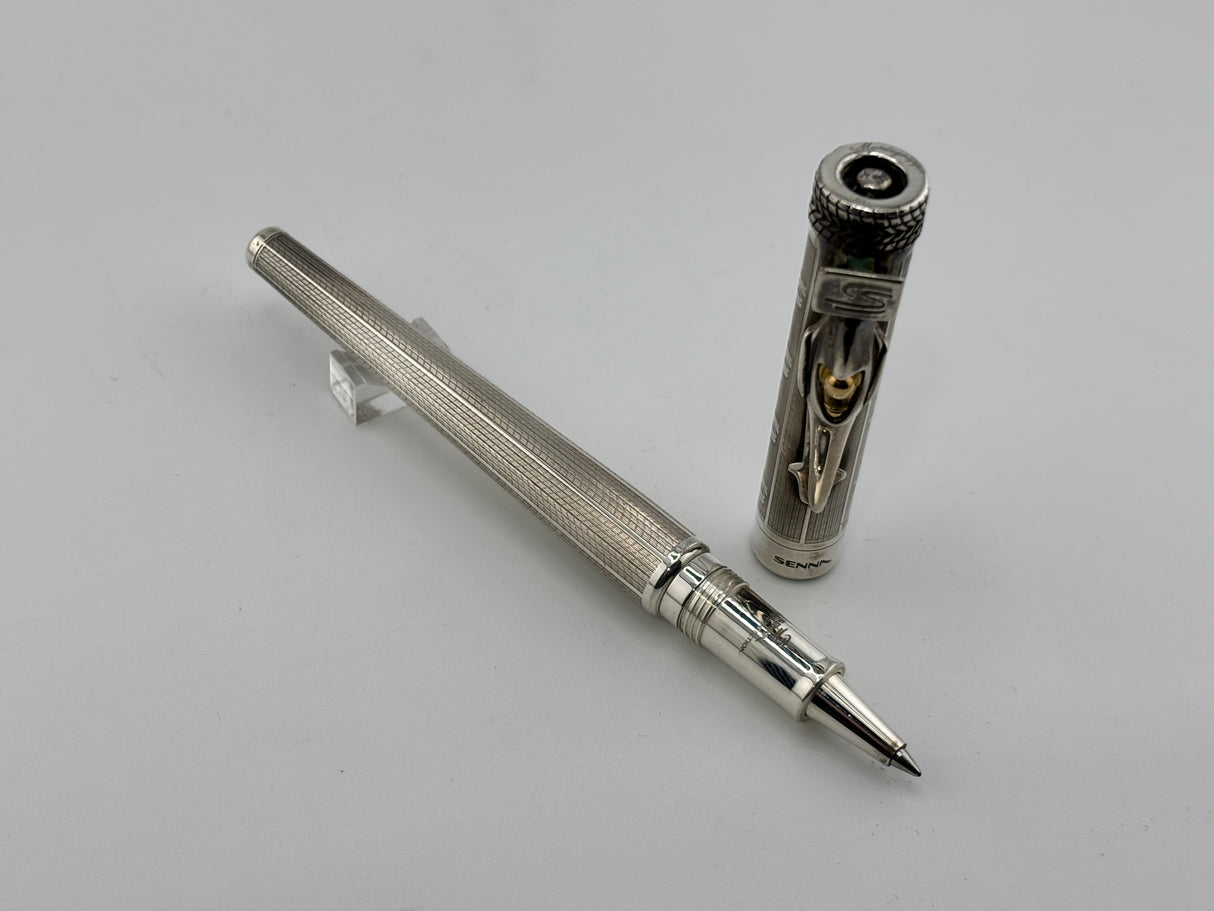 Montegrappa Ayrton Senna Sterling Silver .925 Limited Edition Rollerball # 1414/1960
