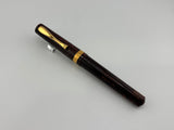Visconti Manhattan Ruby Red Layered Celluloid Fountain Pen - Medium 18kt Gold Nib